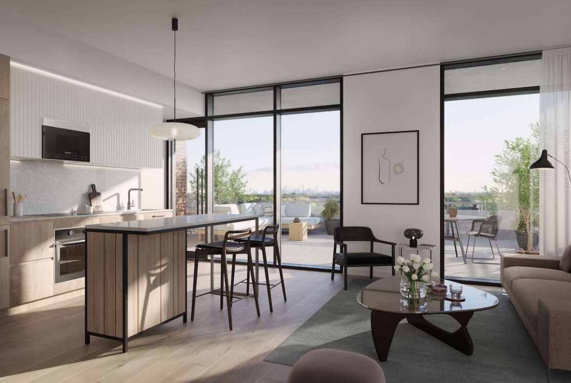 Rendering of Six99 Condos suite interior