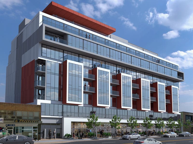 Rendering of SOLA Condos exterior full view