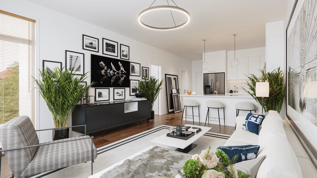 Rendering of Cavallo Condos suite interior 5