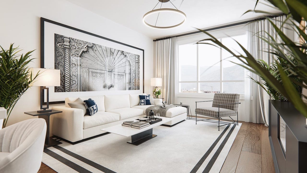 Rendering of Cavallo Condos suite interior 6
