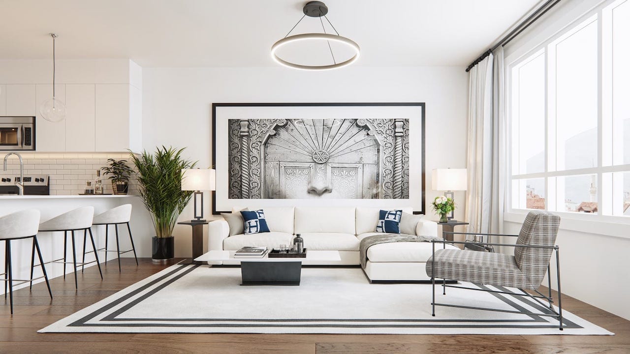 Rendering of Cavallo Condos suite interior 7