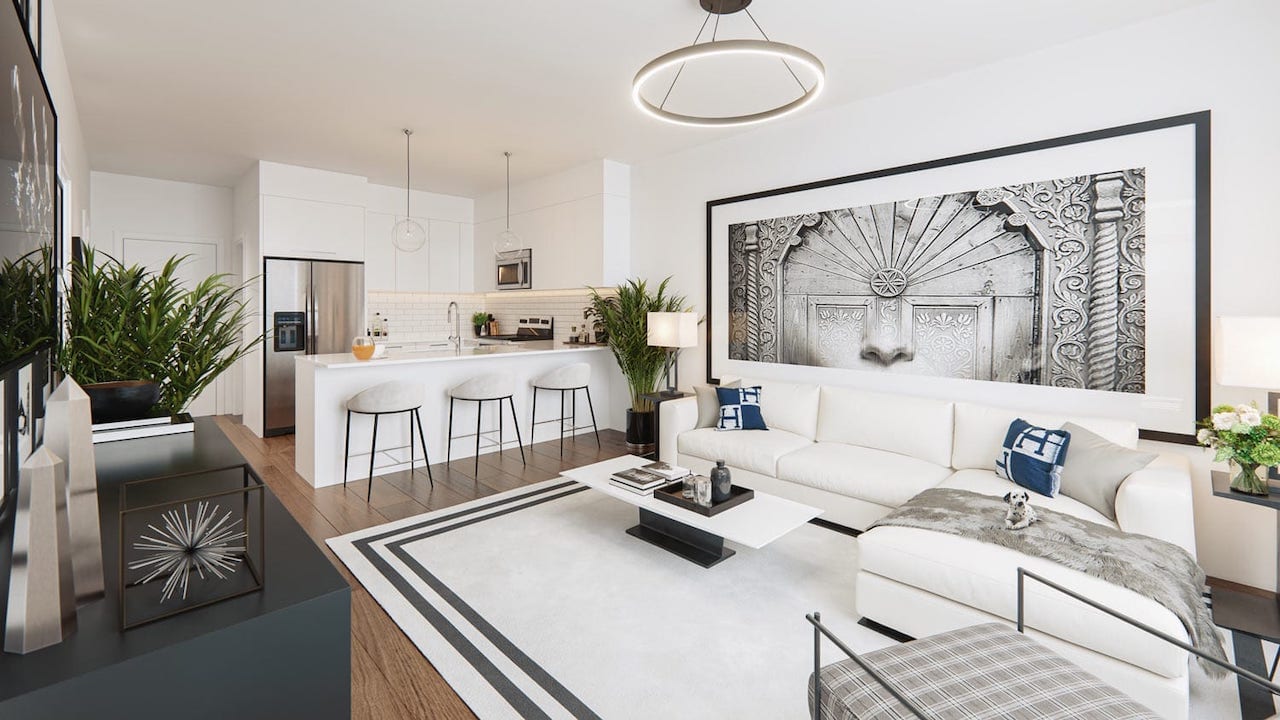 Rendering of Cavallo Condos suite interior 8