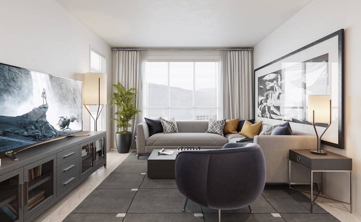 Rendering of Cavallo Condos suite interior 9