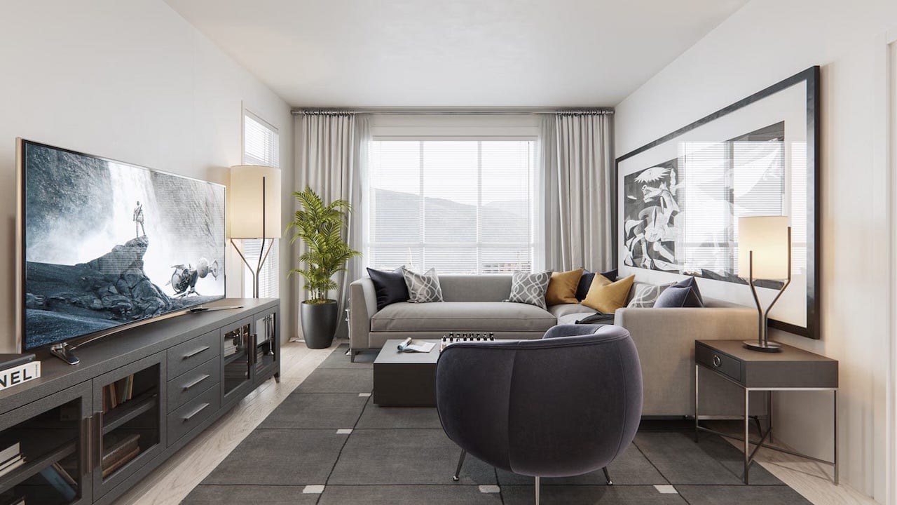Rendering of Cavallo Condos suite interior 9