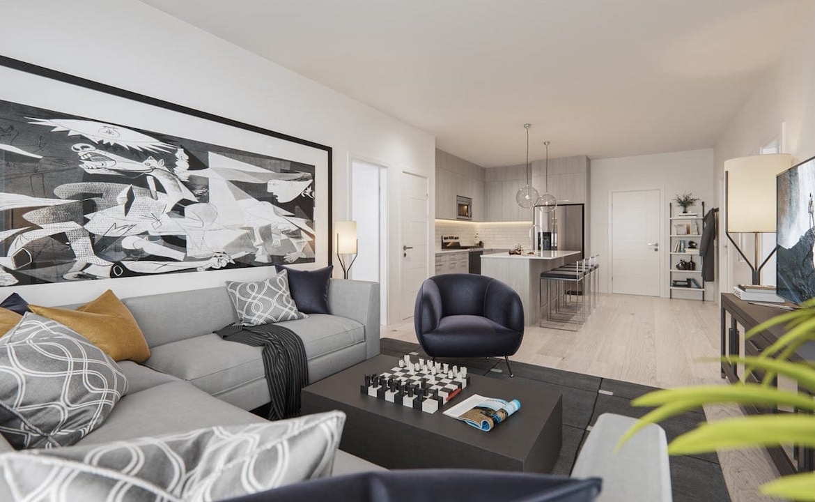 Rendering of Cavallo Condos suite interior 11