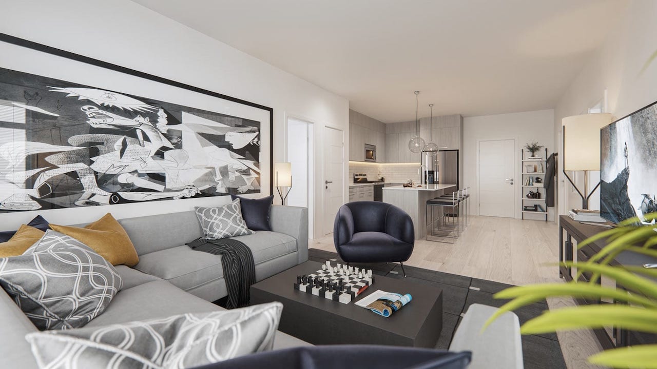 Rendering of Cavallo Condos suite interior 11