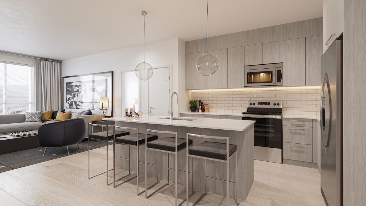 Rendering of Cavallo Condos suite interior 16