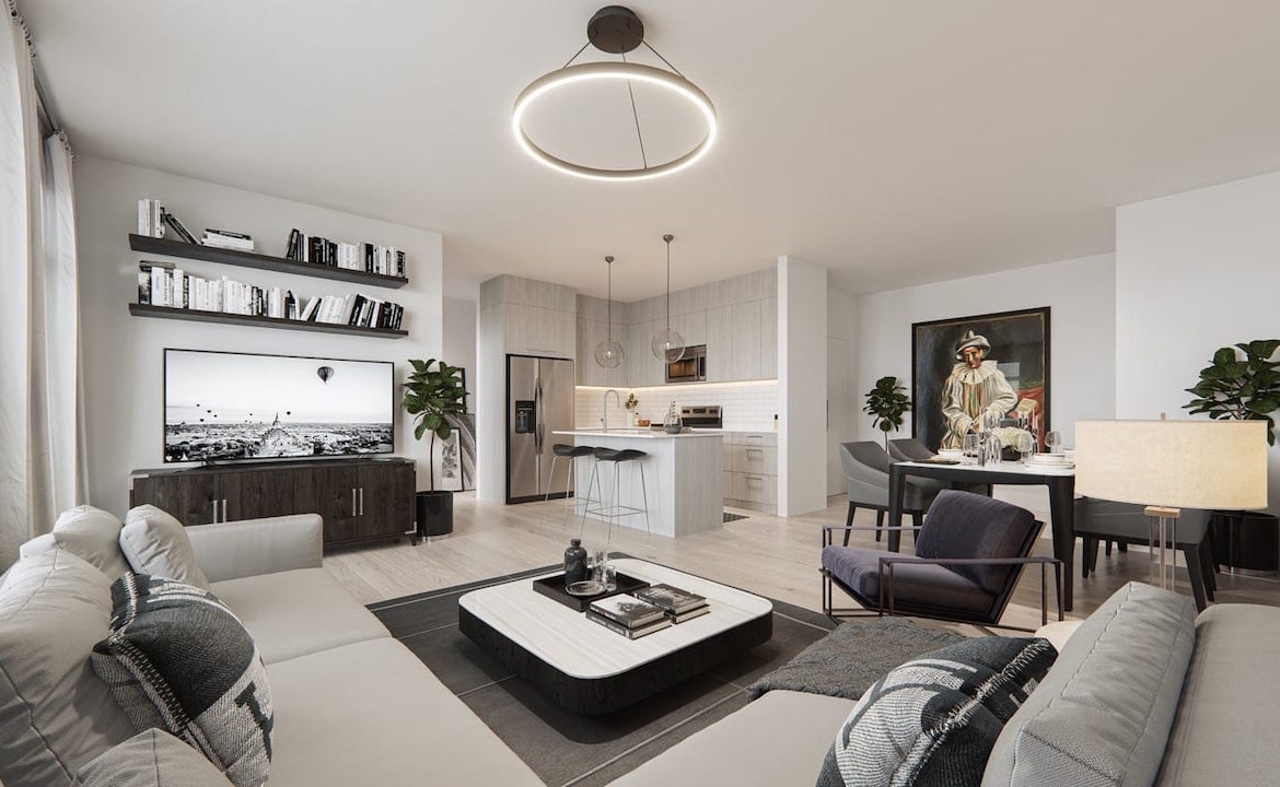Rendering of Cavallo Condos suite interior 17