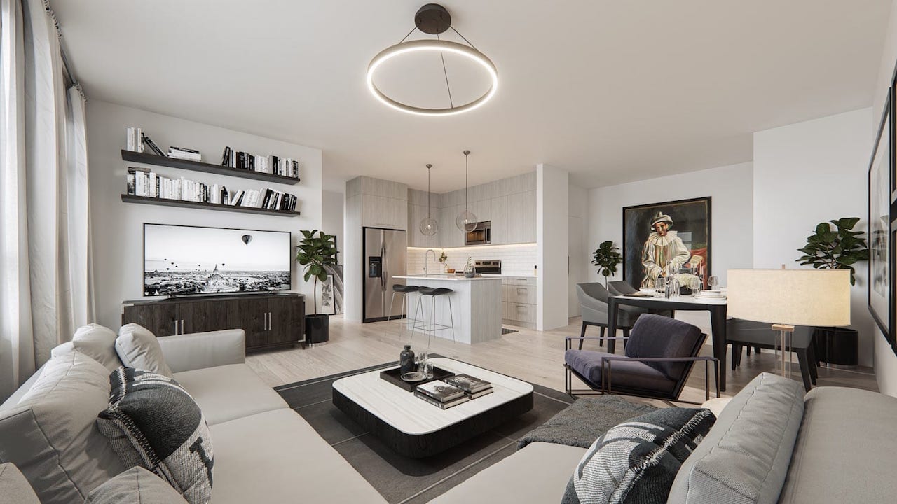 Rendering of Cavallo Condos suite interior 17