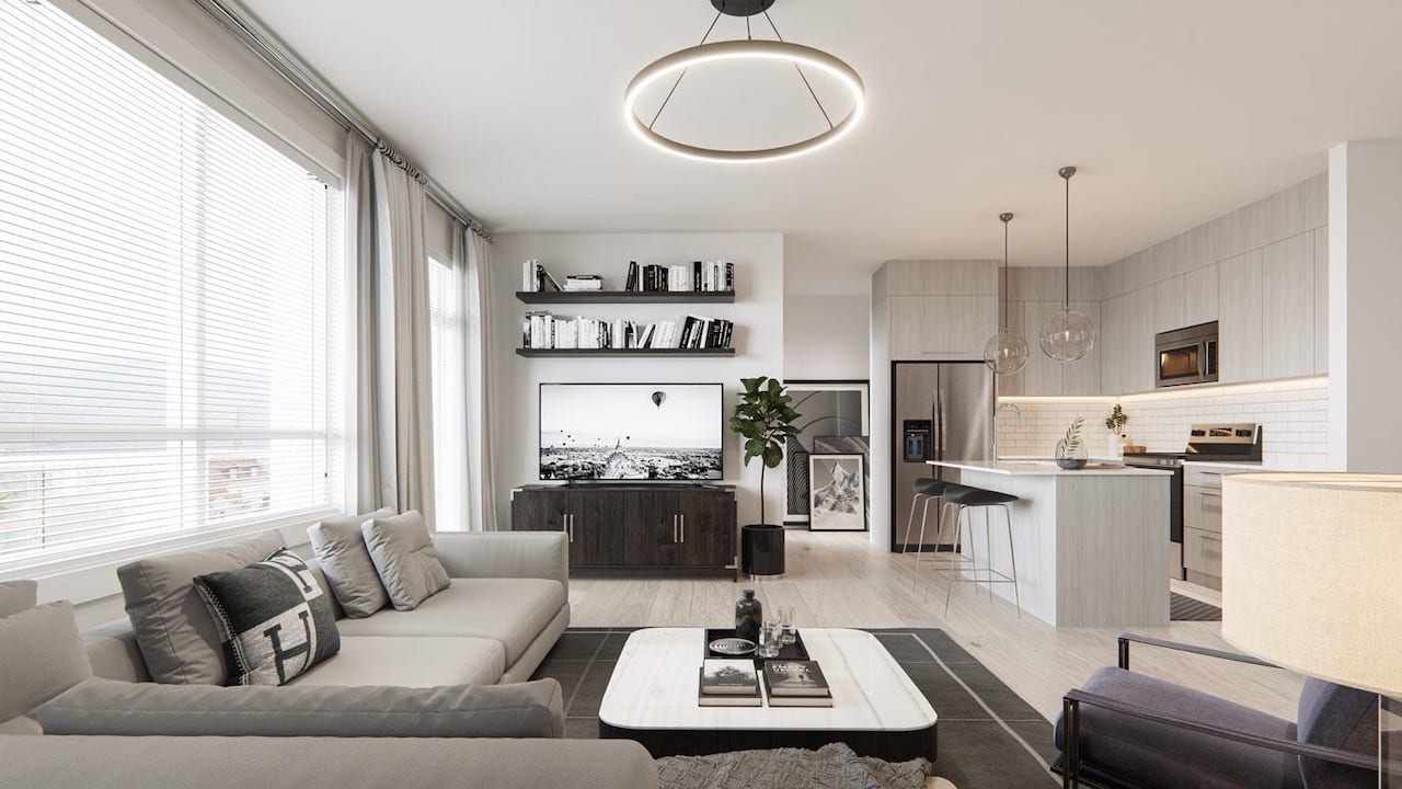 Rendering of Cavallo Condos suite interior 19
