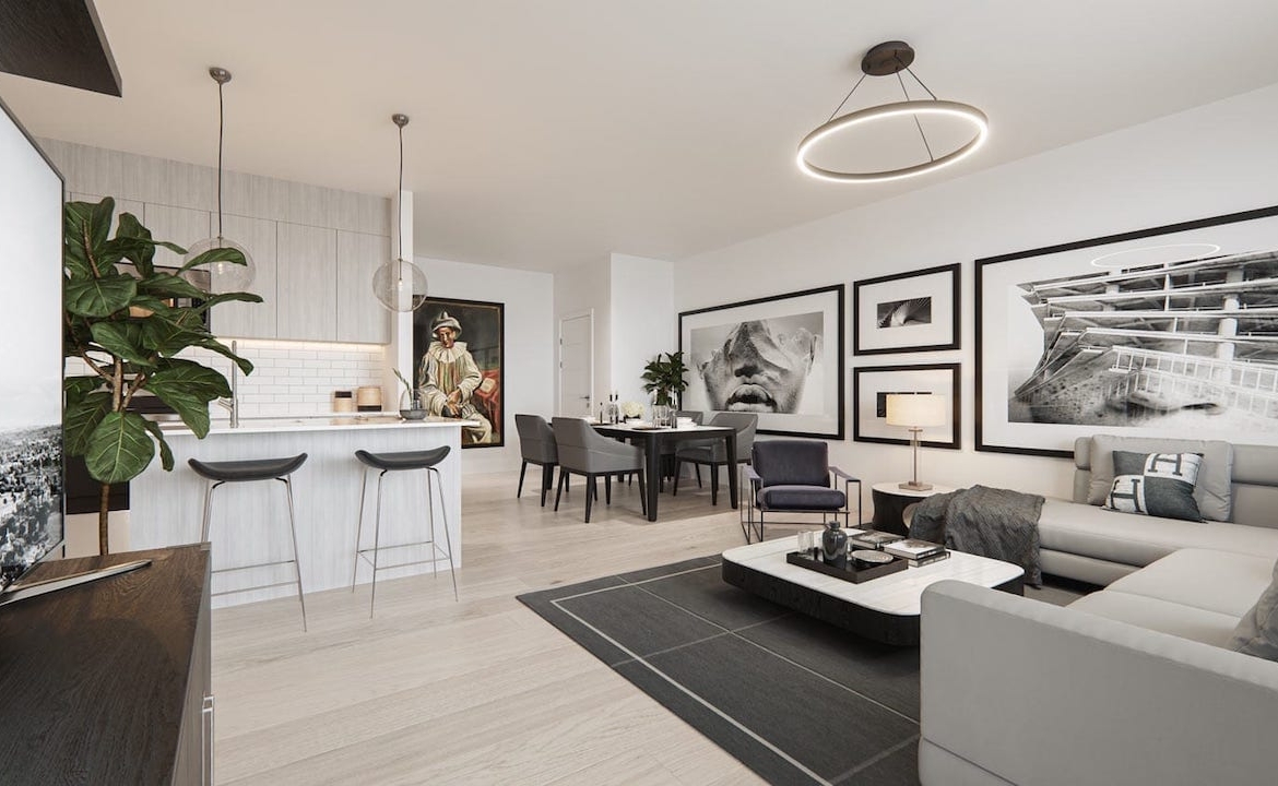 Rendering of Cavallo Condos suite interior 20