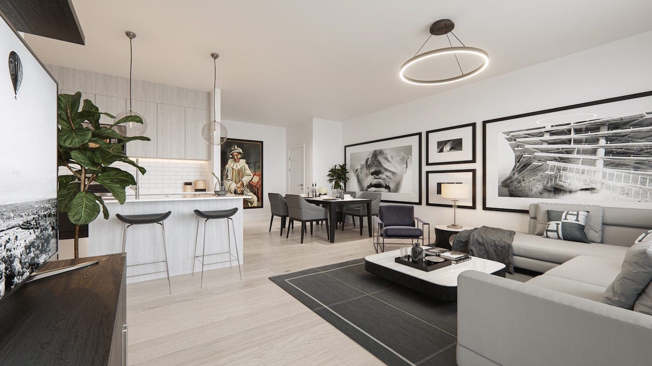 Rendering of Cavallo Condos suite interior 20