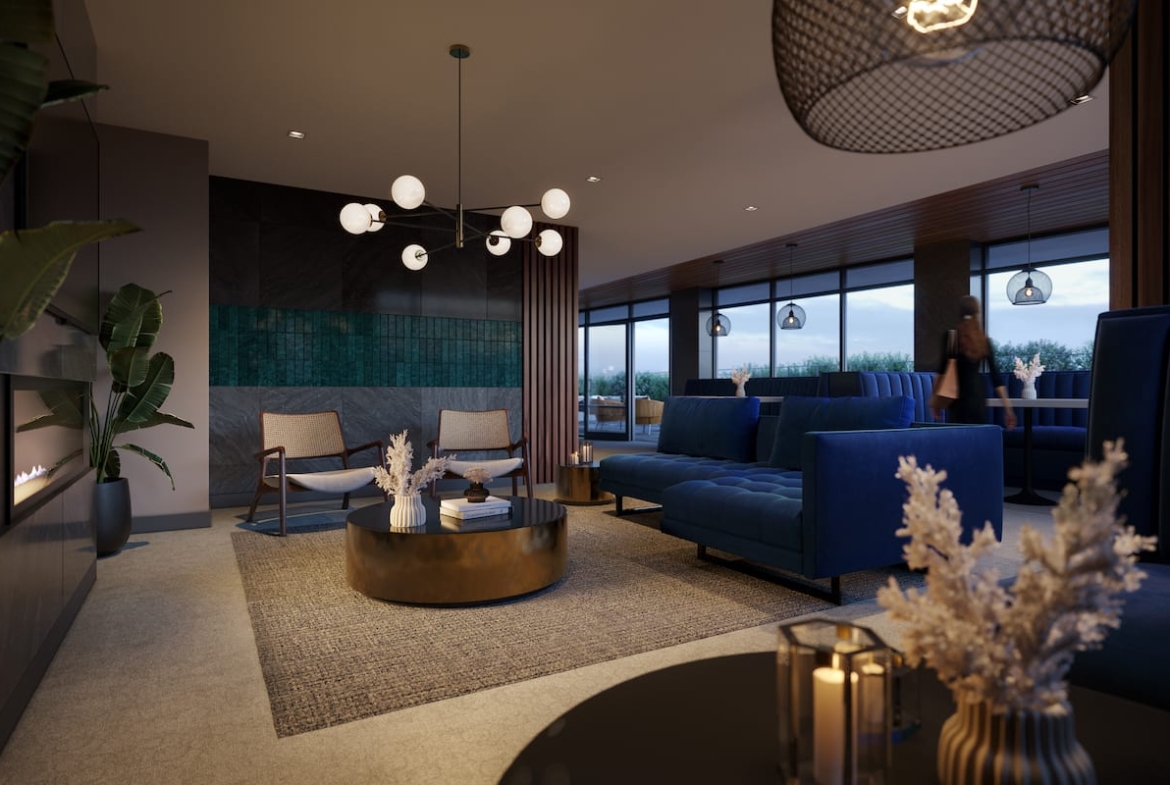 Rendering of Lakeview DXE Club Social Club Interior