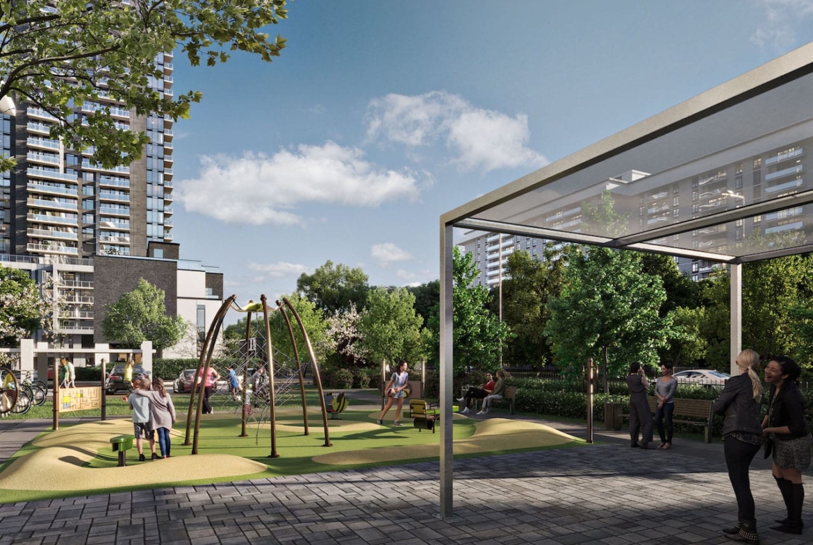 Rendering of Metro Park play ground
