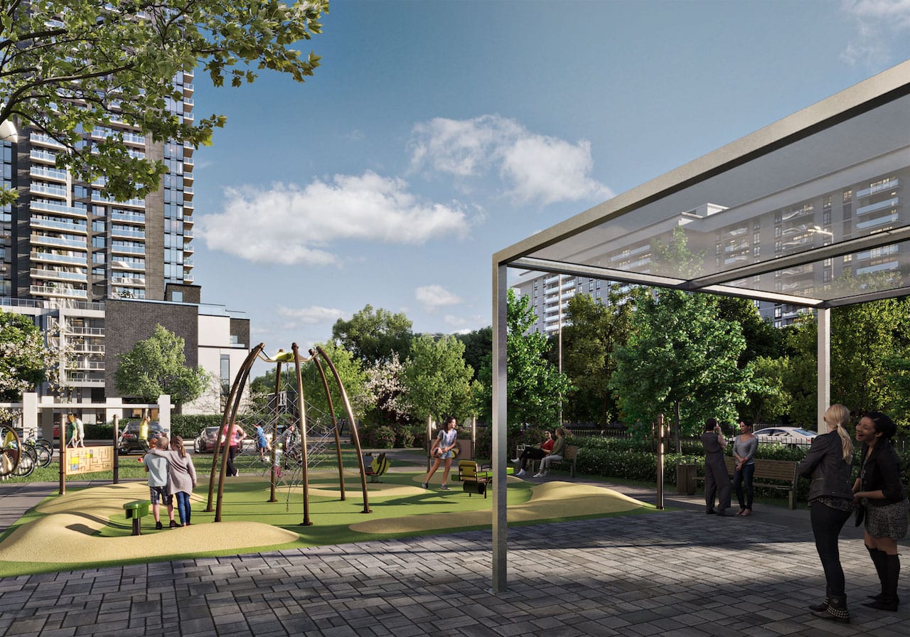 Rendering of Metro Park play ground