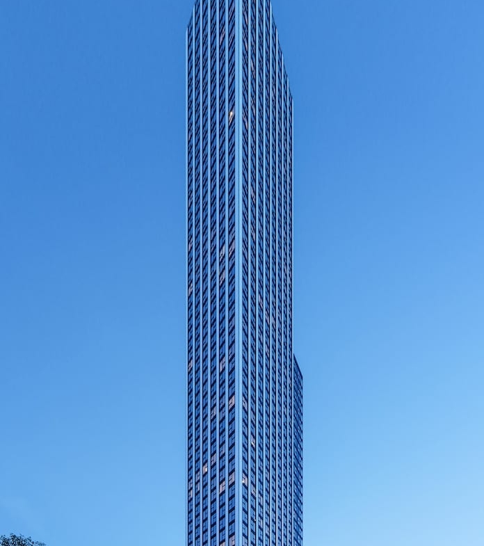 Exterior rendering of Queen Church Condos full view
