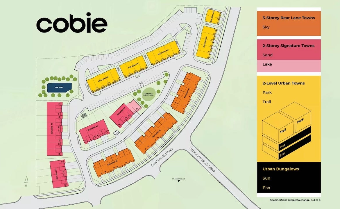 Sitemap of Cobie Towns in Cobourg Ontario