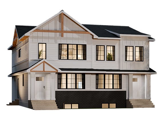Huxley West Belvedere duplex elevation i