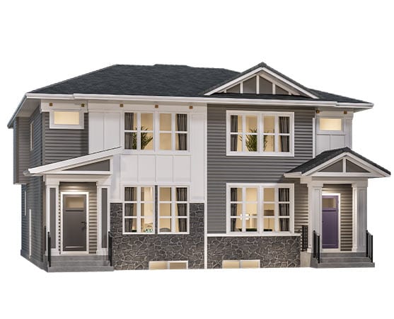 Huxley West Belvedere duplex elevation l