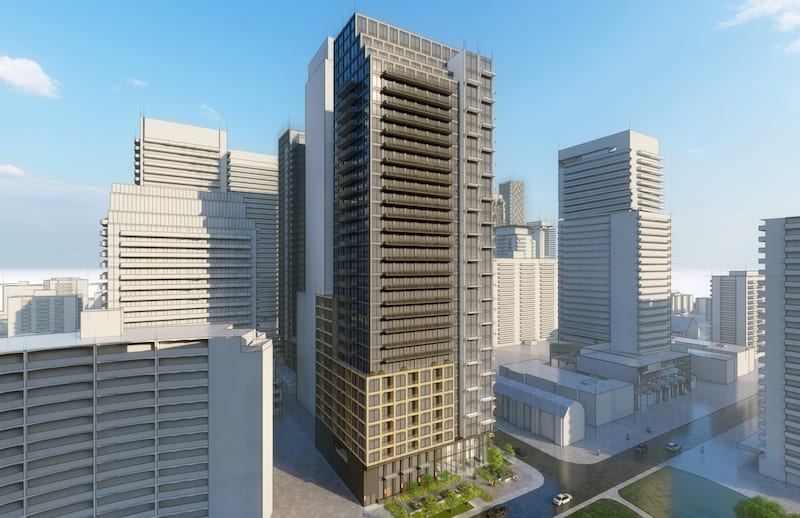 Rendering of 133 Erskine Condos exterior front view