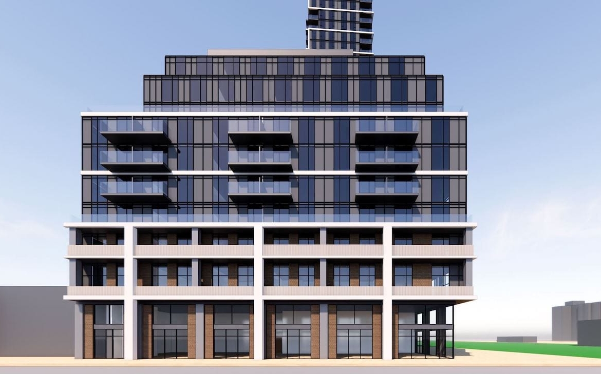 Rendering of 2405 Lake Shore Boulevard West condos exterior siding detail