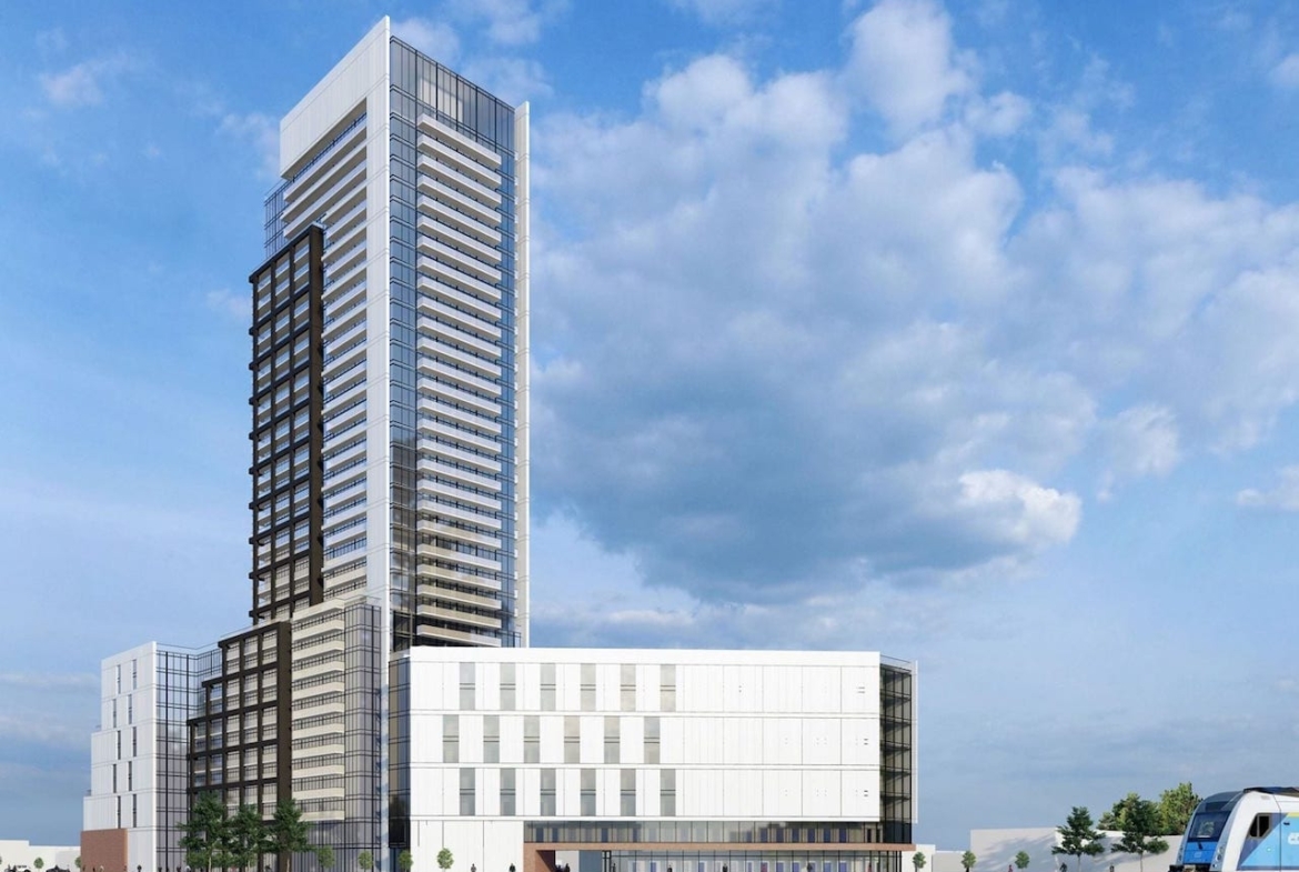 Rendering of 266 Royal York Road Condos exterior back view