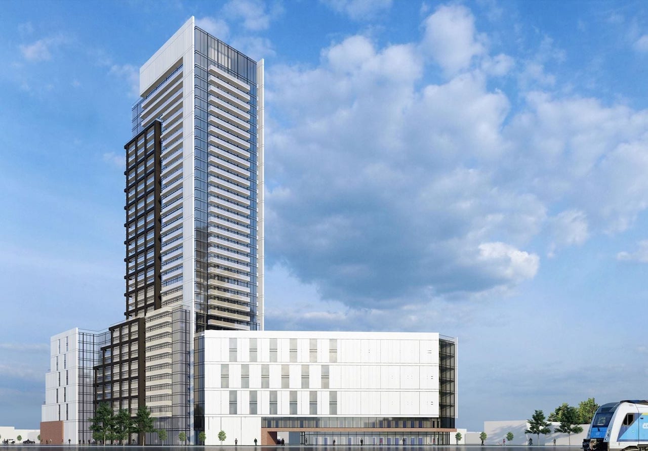 Rendering of 266 Royal York Road Condos exterior back view