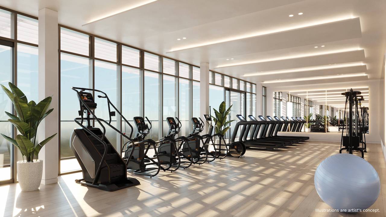 Rendering of Bridge House at Brightwater fitness centre