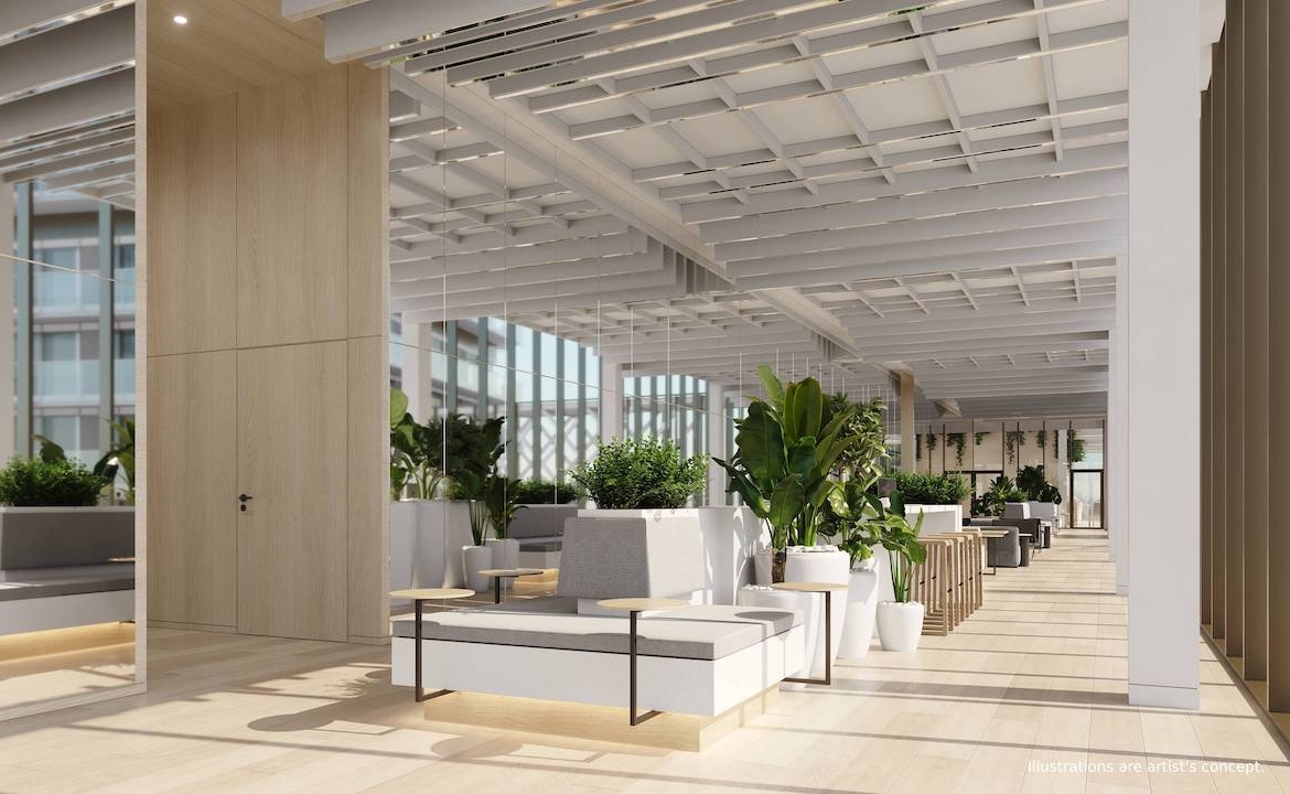 Rendering of Bridge House at Brightwater co-working