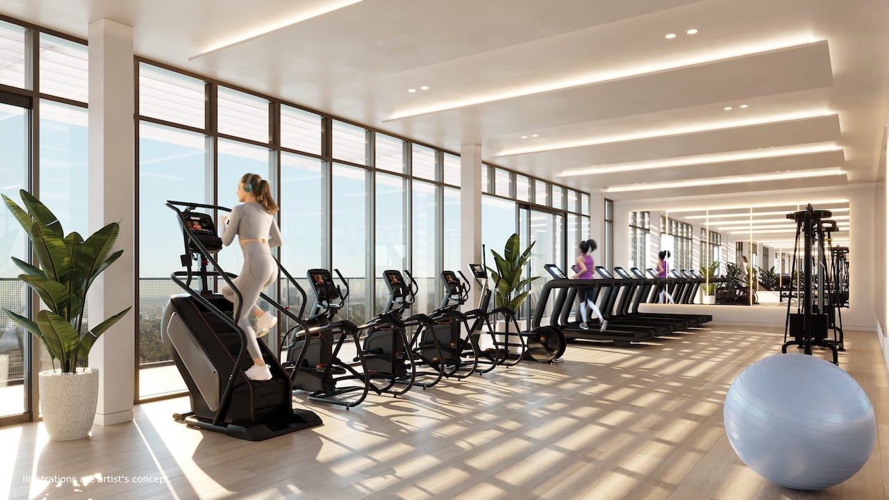 Rendering of Bridge House at Brightwater fitness centre