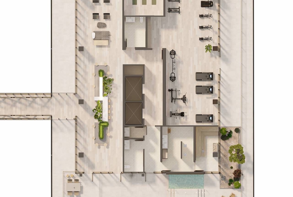 Rendering of Bridge House at Brightwater lever 6 plan