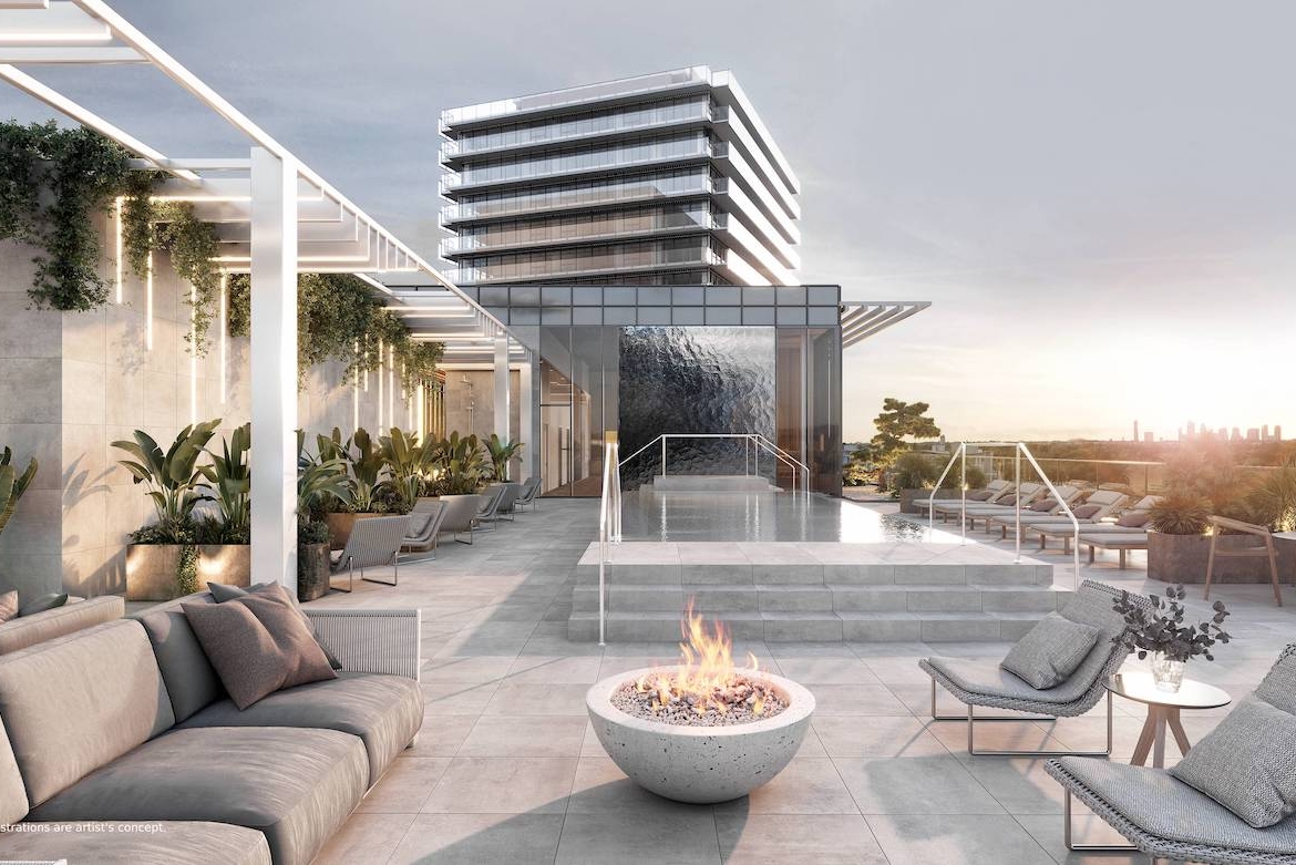 Rendering of Bridge House at Brightwater outdoor swim spa