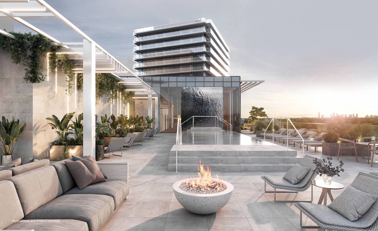 Rendering of Bridge House at Brightwater outdoor swim spa