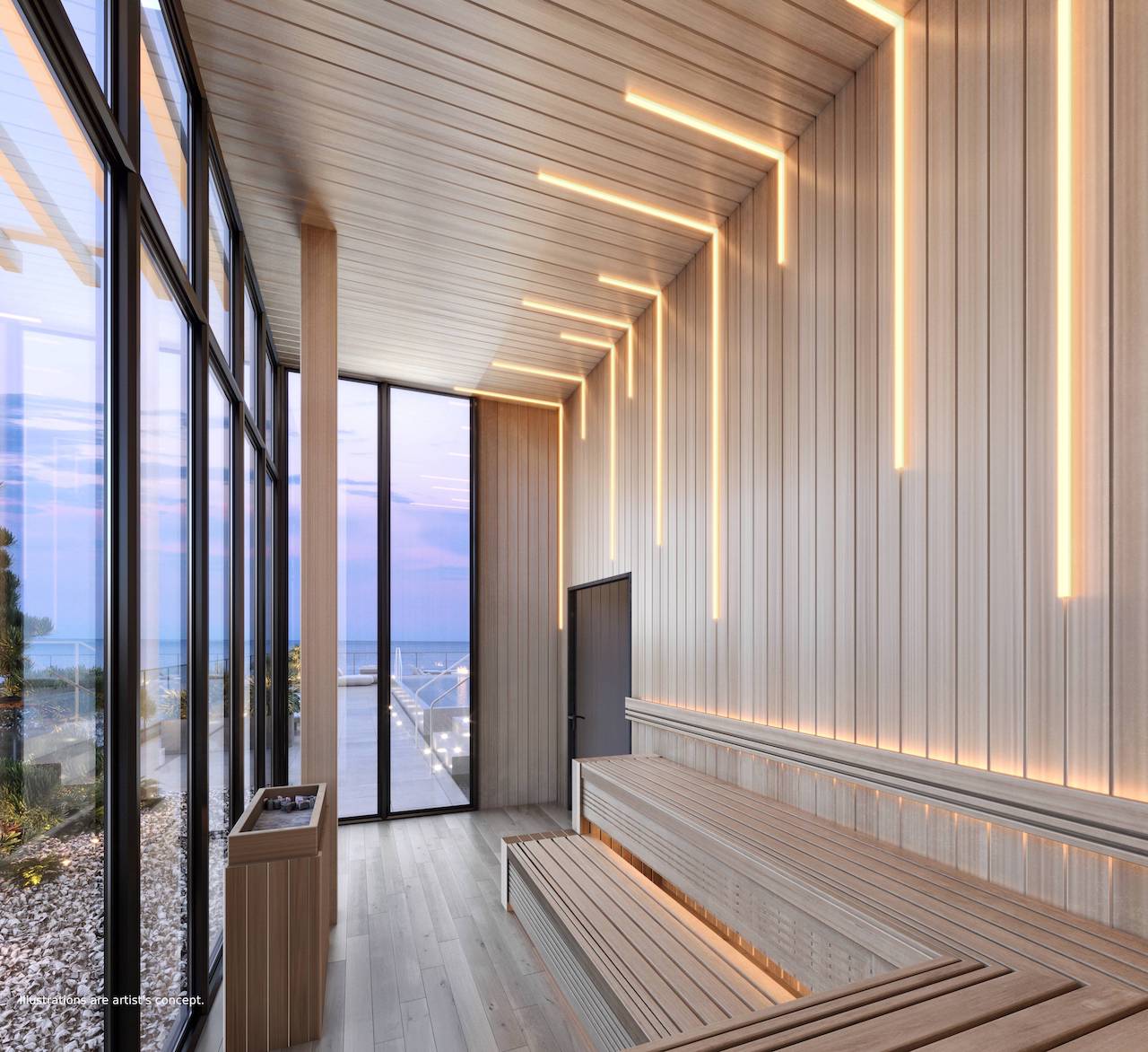 Rendering of Bridge House at Brightwater sauna