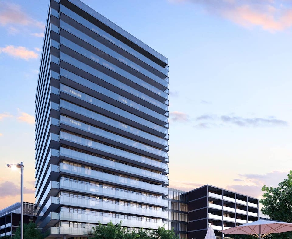 Rendering of Bridge House North exterior