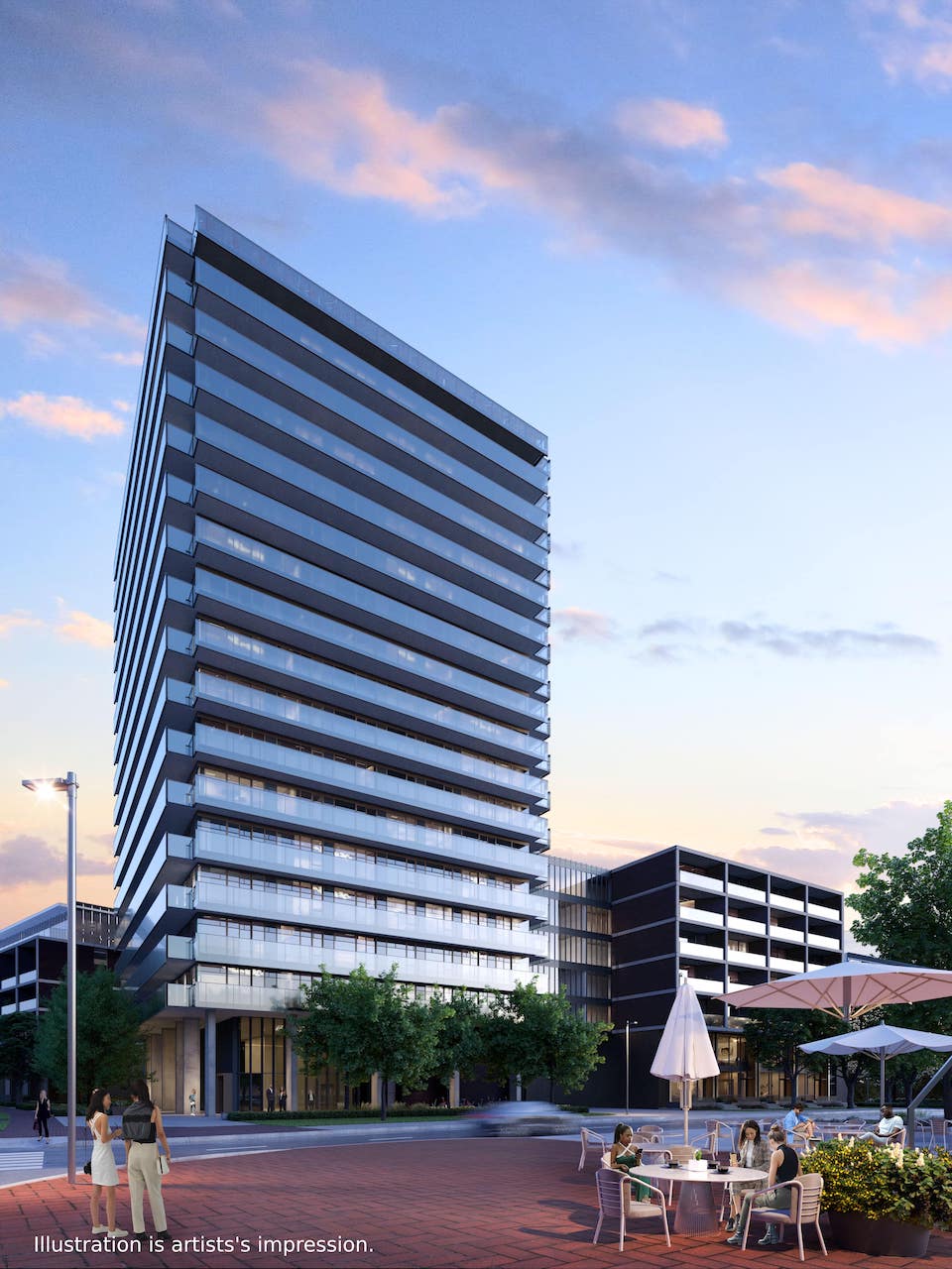 Rendering of Bridge House North exterior