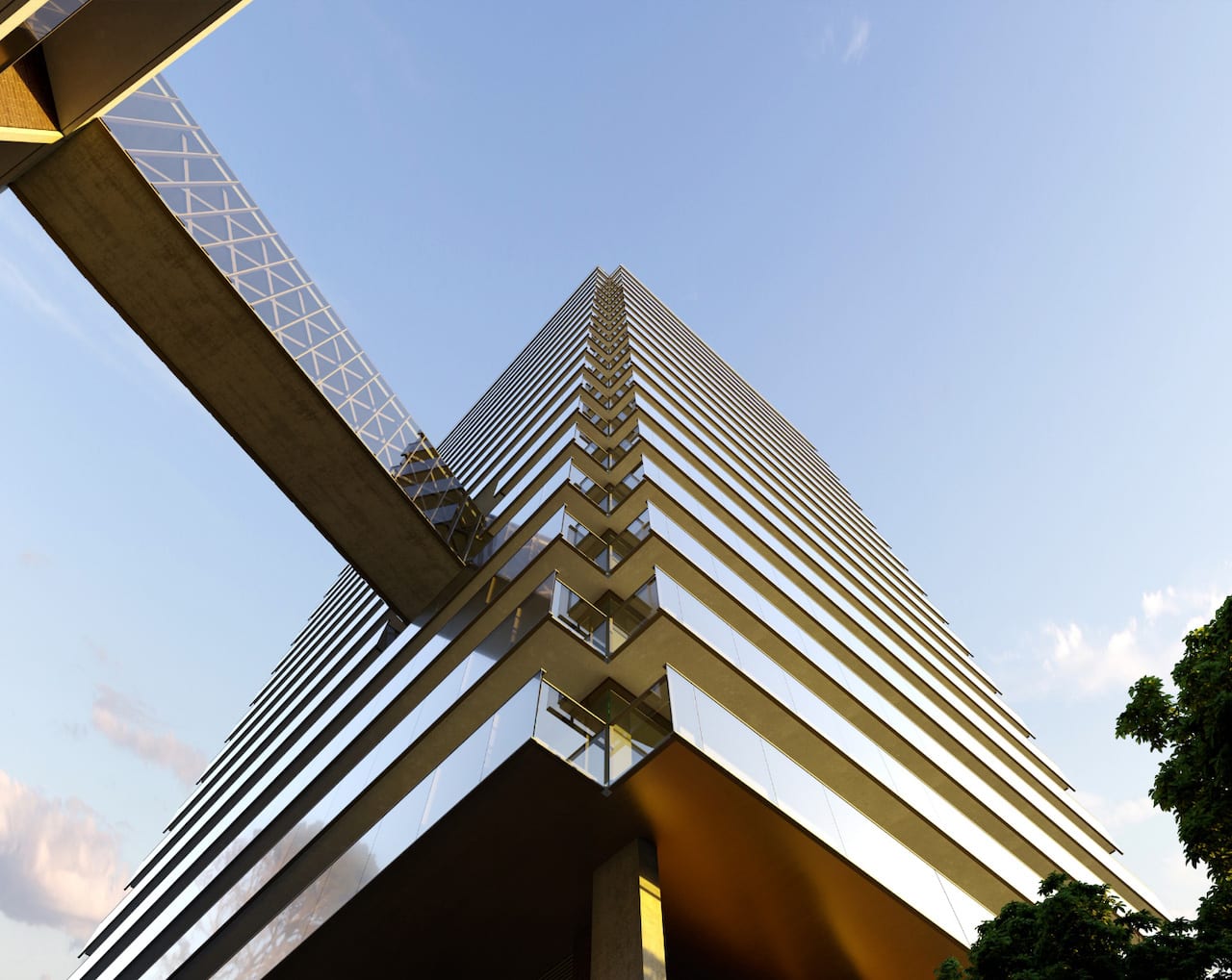 Rendering of Bridge House bridge