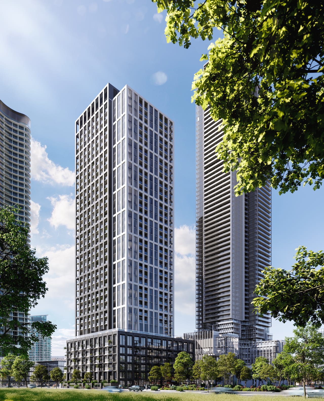 Rendering of M5 M-City Condos exterior full view