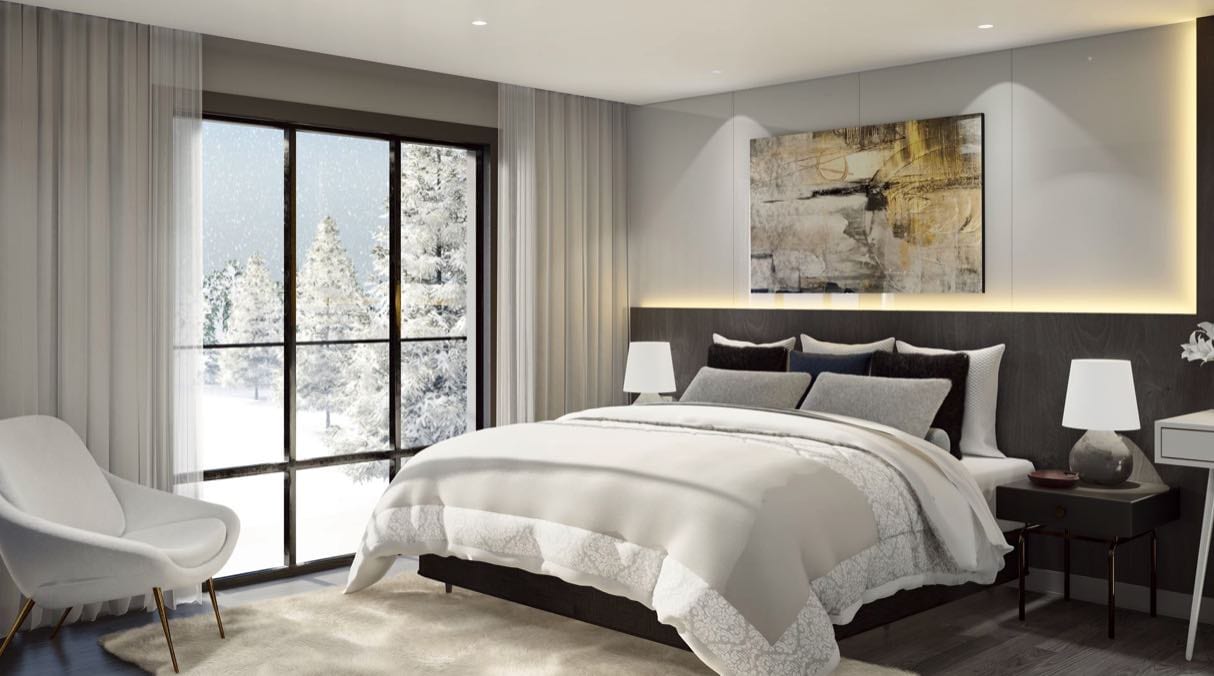 Rendering of Wasaga Luxury Condos interior bedroom
