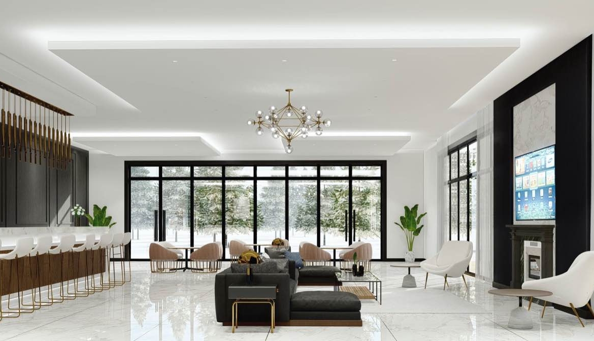 Rendering of Wasaga Luxury Condos interior party room
