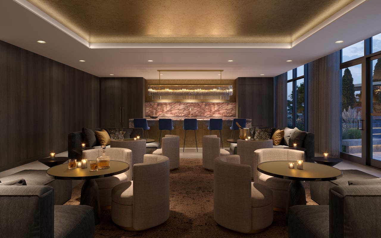 Rendering of Anthem Condos Tower 4 social club