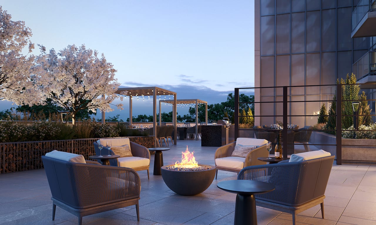 Rendering of Anthem Condos Tower 4 terrace