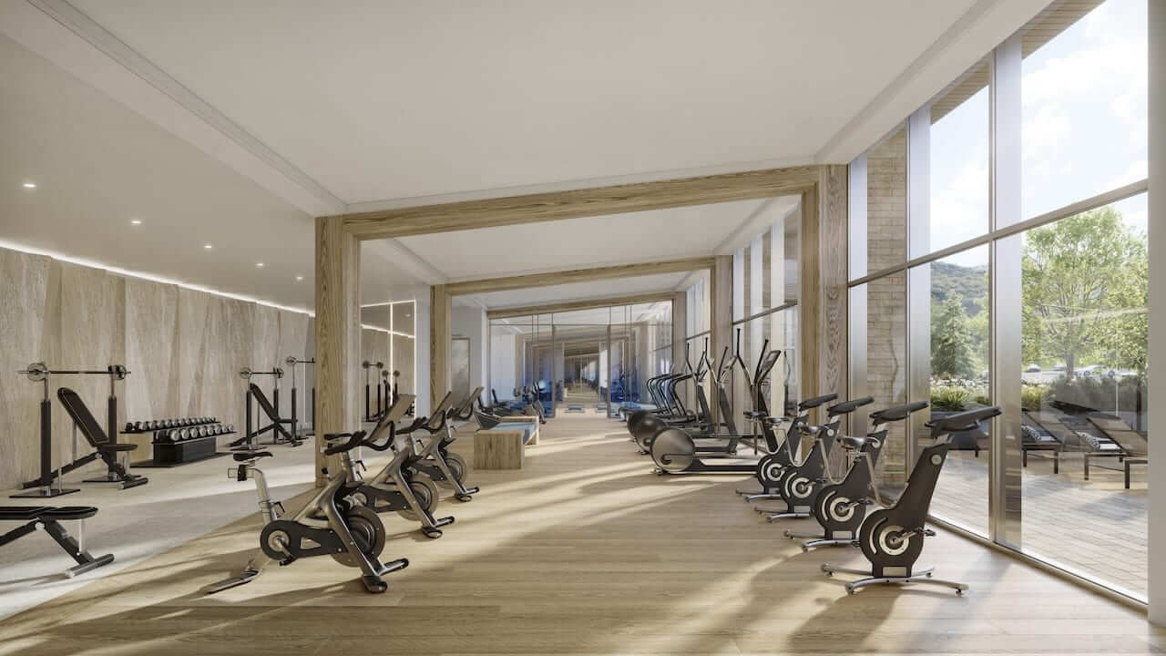 Rendering of Freed Blue Mountain fitness centre