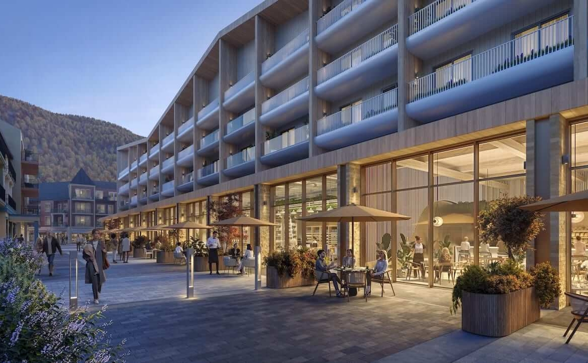 Rendering of Freed Blue Mountain retail