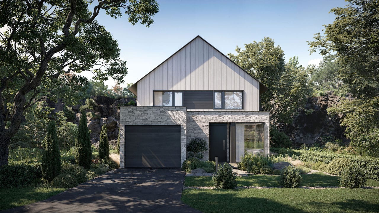 Exterior rendering of Muskoka Bay Boulevard Estates Unit A1