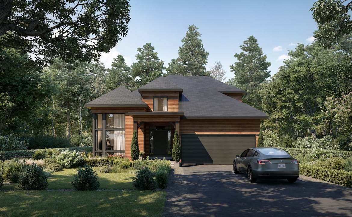 Exterior rendering of Muskoka Bay Boulevard Estates Unit C1