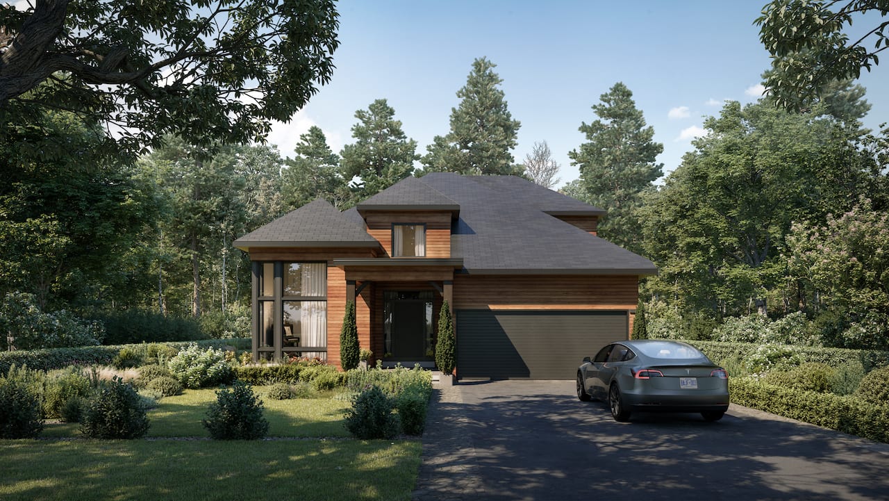Exterior rendering of Muskoka Bay Boulevard Estates Unit C1