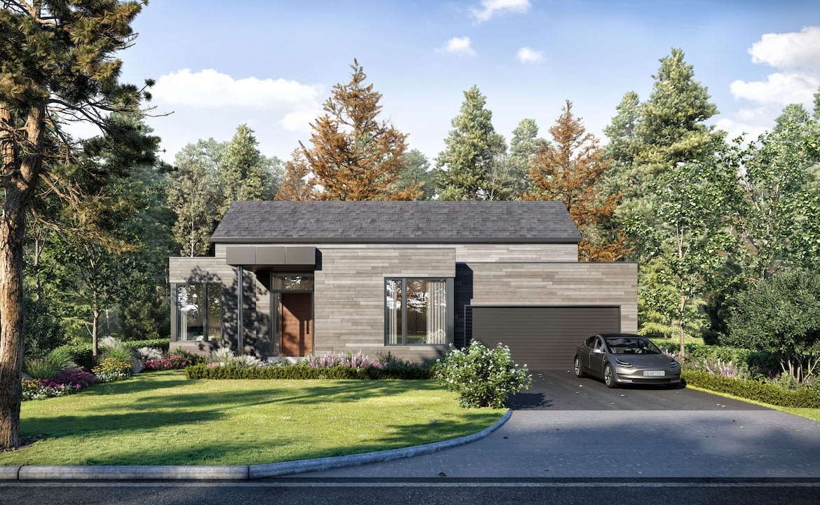Exterior rendering of Muskoka Bay Boulevard Estates Unit M1