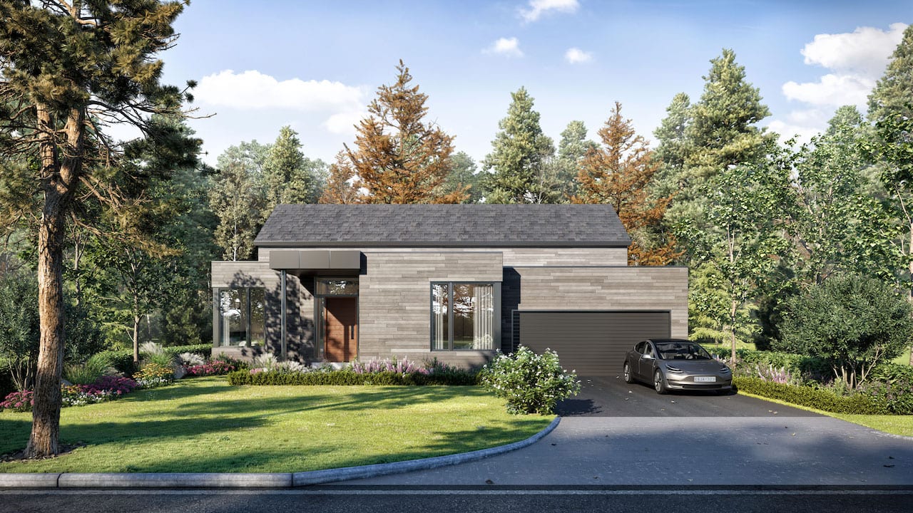 Exterior rendering of Muskoka Bay Boulevard Estates Unit M1