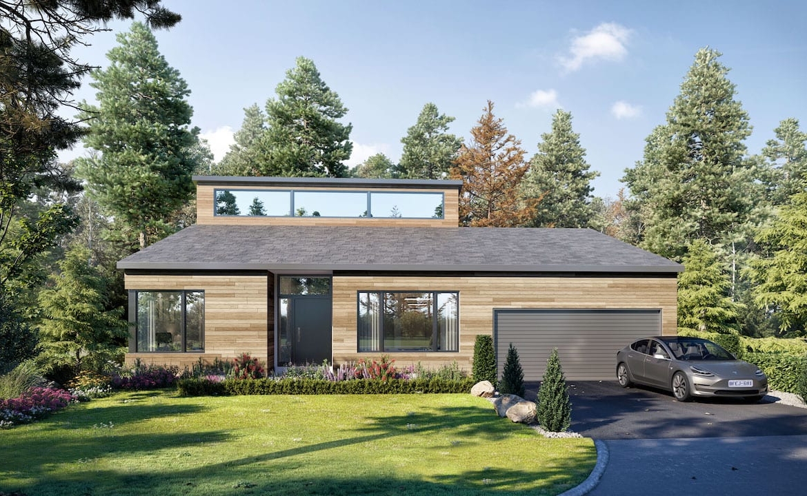 Exterior rendering of Muskoka Bay Boulevard Estates Unit M3